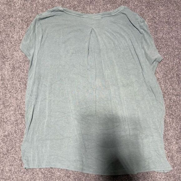 Athleta Women's Short Sleeve Tee Blue Size L Casual Crew Neck - Picture 2 of 5